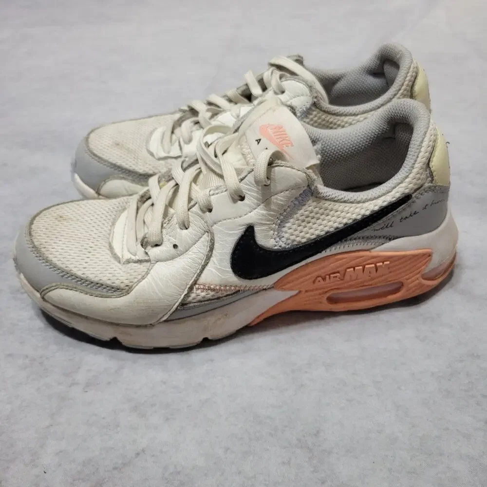 Nike AirMax Shoes Women Size 7 Grey Pink Comfort Athletic Sneaker Lace Up DV2189